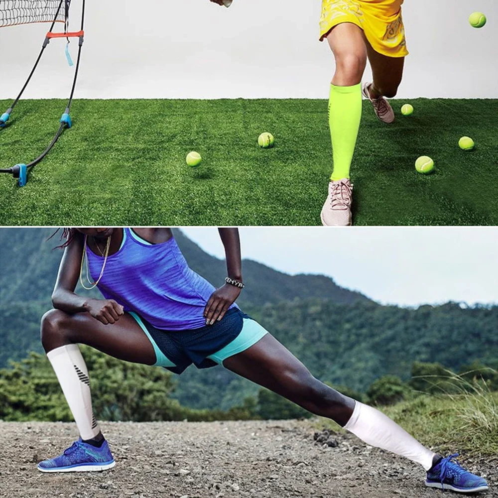 Sport Calf Compression Sleeves Shin Splint Support Guard Leg Protection Sock 1Pcs for Running Cycling Basketball leg compression sleeves