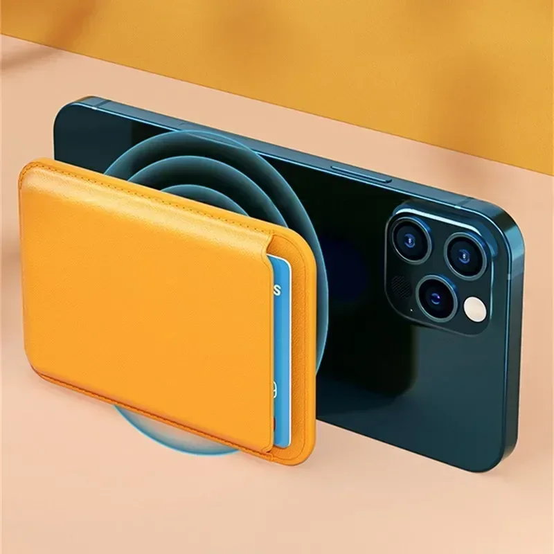 Premium Magnetic Leather Card Holder Wallet with Magsafe Technology