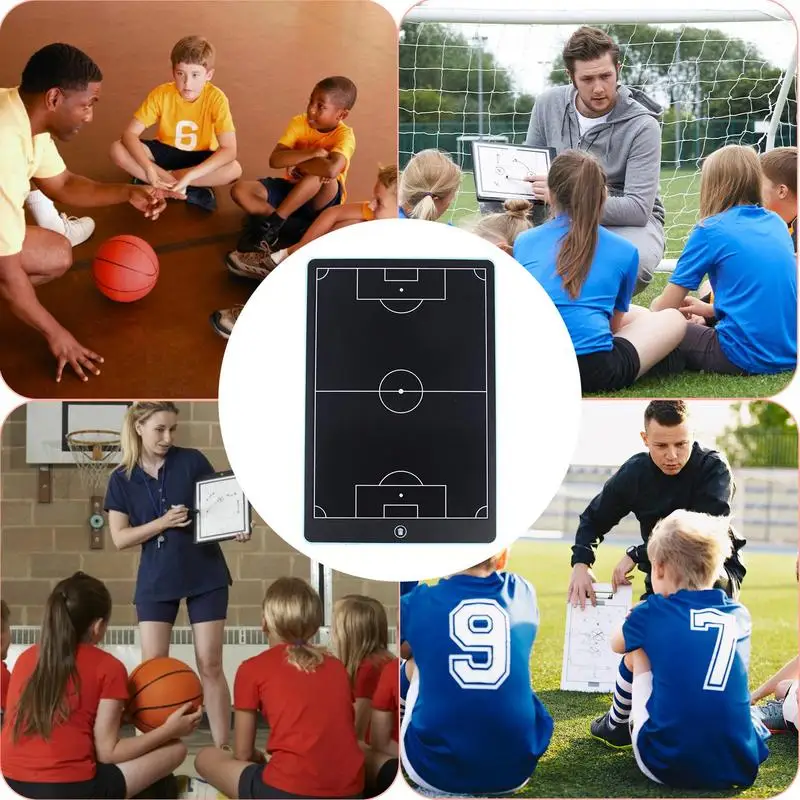 Electronic Coaching Board Basketball Digital LCD Coaching Board Soccer Pen For Football Marker Training