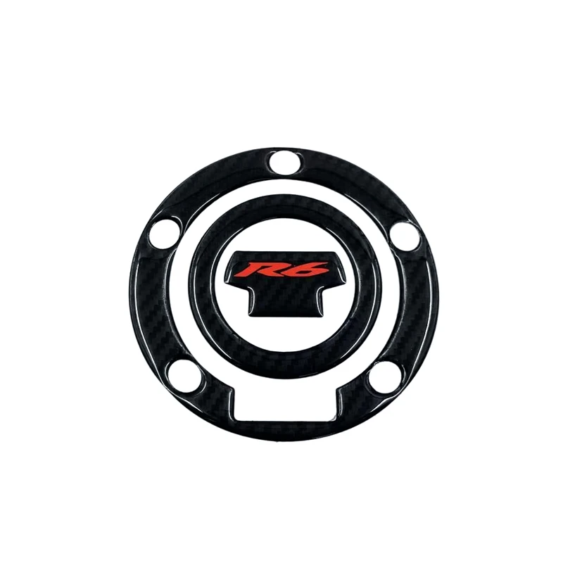 R6 스티커 3D 탄소 모양 오토바이 탱크 패드 보호대 스티커 케이스 Yamaha YZF600 YZF-R6 R6S Tankpad 데칼