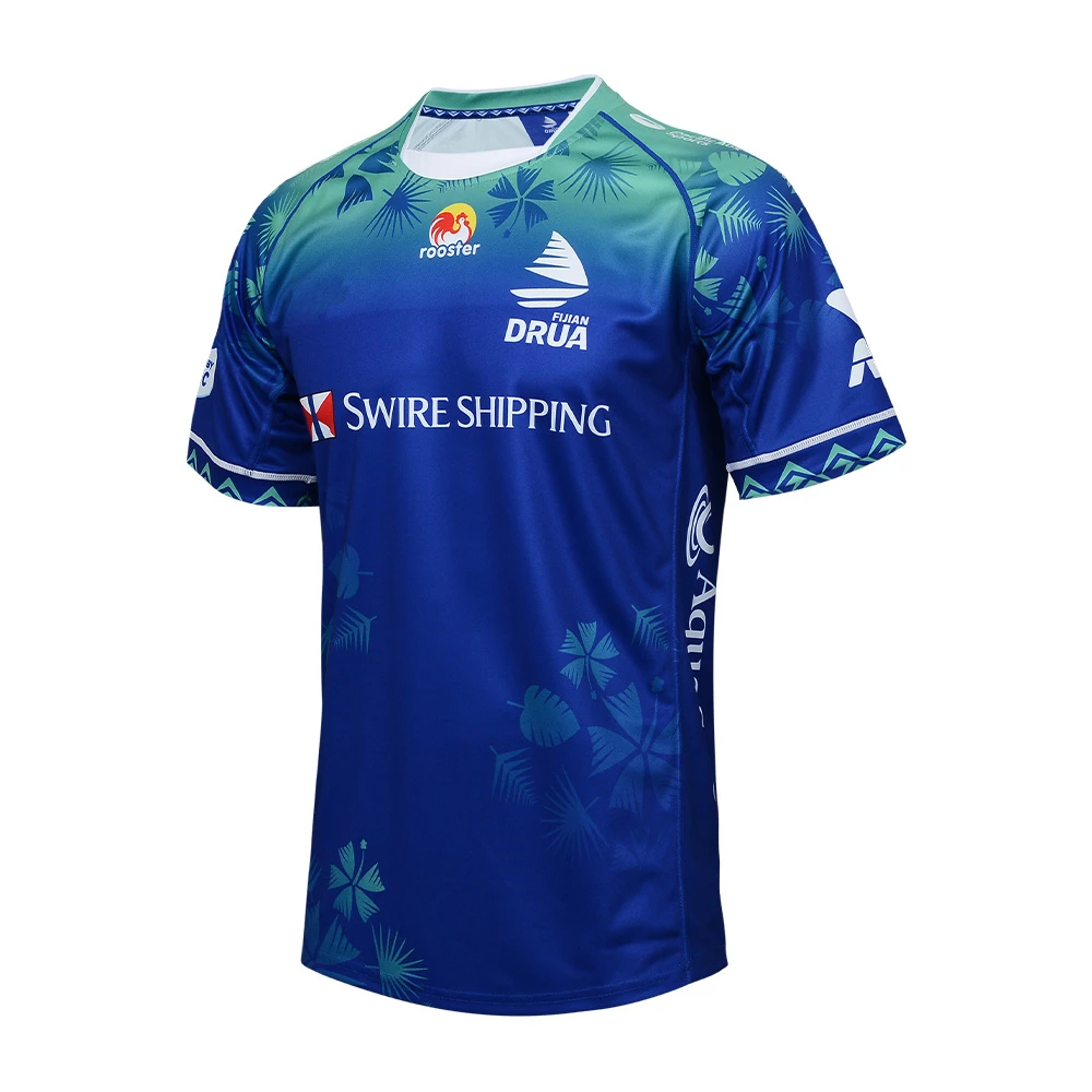 thumbnail image 1 of Camiseta de rugby Fijian Drua 2024 Camiseta de rugby Fiji local y visitante Camiseta de entrenamiento Nombre y número personalizados, 1 of 5