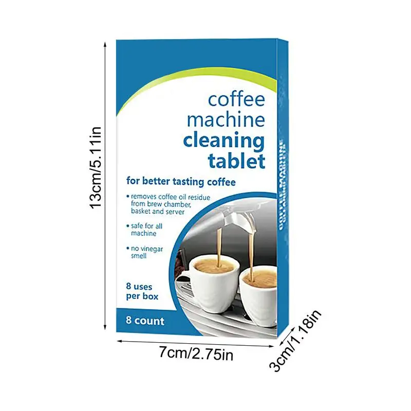 Cleaning Tablets Espresso Machine 8 Count Coffee Maker Pot Descaling Cleaning