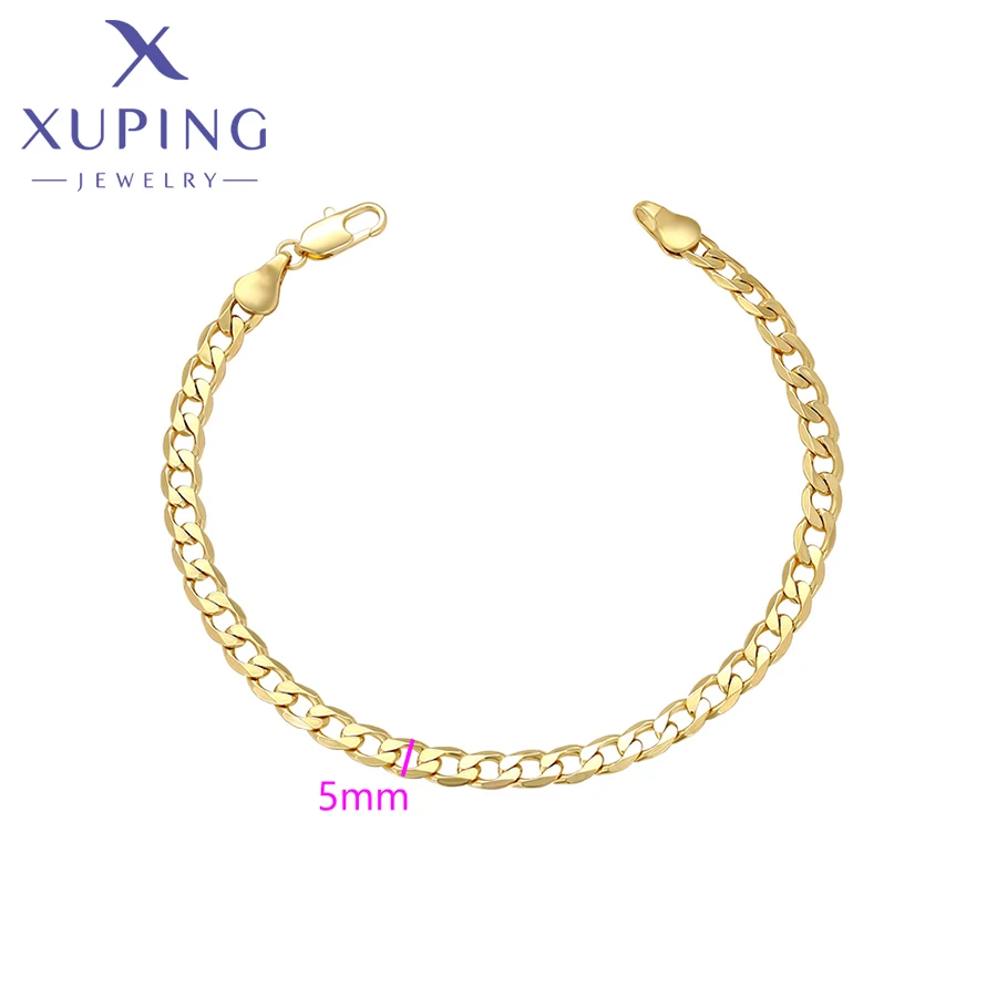 Charm No Stone 21cm Ethnic Style Gold Color Hand Chain Bracelet for Men Women Fashion Simple Gift