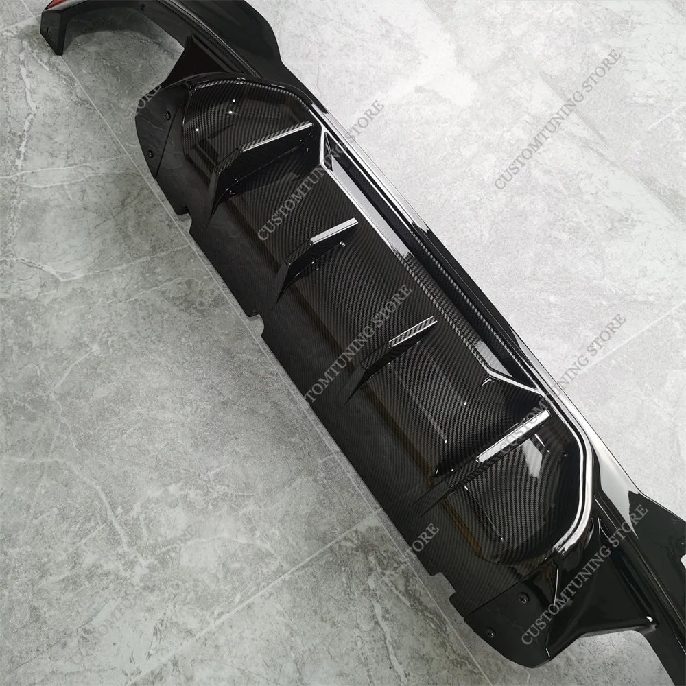 BMW G30 520d 530i 530d 530e 540d 540i M 스포츠 리어 디퓨저 2017-2023 바디킷용 컴피티션 스타일 리어 범퍼 디퓨저 립