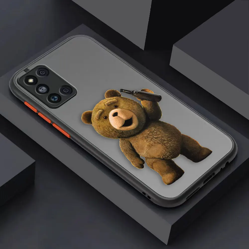 thumbnail image 1 of Matte Case for Samsung Galaxy M62 M53 M52 M51 M33 M32 M31 M30S M23 5G J8 J7 J6 J5 J4 Case Funda Capa Naughty T-Teddy Bear Couple, 1 of 5
