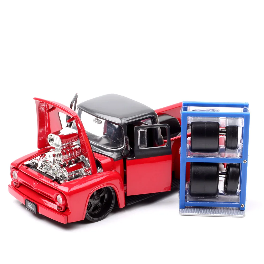 No185 ミニカー1/24 1956 FORD F-100 PICKUP Amazon.com: Imachine 1956 Ford F-100 Pickup Blue 1/24 : Arts