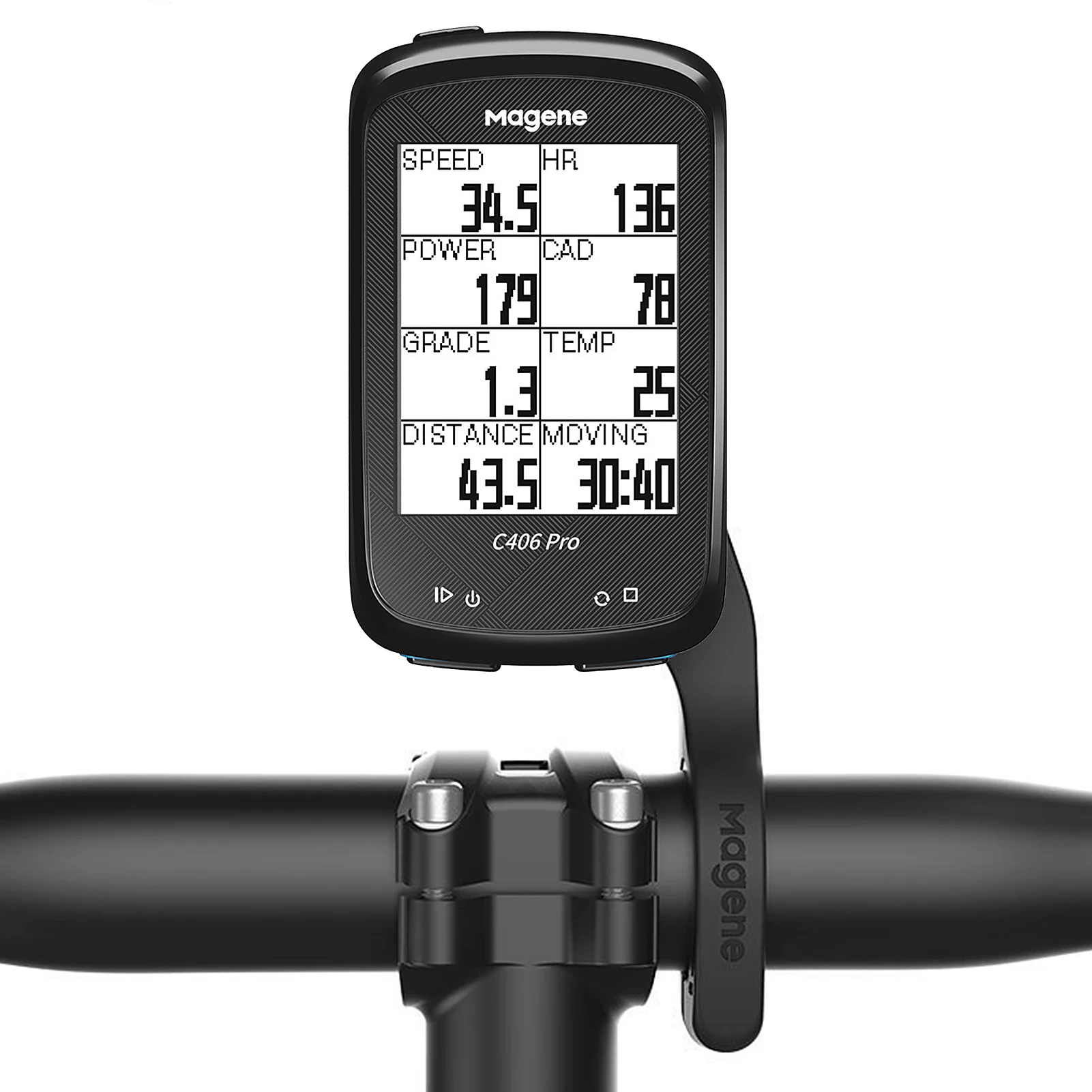 Magene C406  GPS Ŭ  ǻ  ӵ, BT4.0 / ANT + Ʈ  ӵ ġ