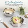 6-Cup (Cooked Yield ) / 1.2Qt. Select Stainless Pot-Style Rice Cooker, & Food Steamer One-Touch Operation White Electric Cooker 3