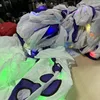 10/12M LED Kite soft Octopus night kite with battery remote control in high brightness by round corner LED well prototect kite 5