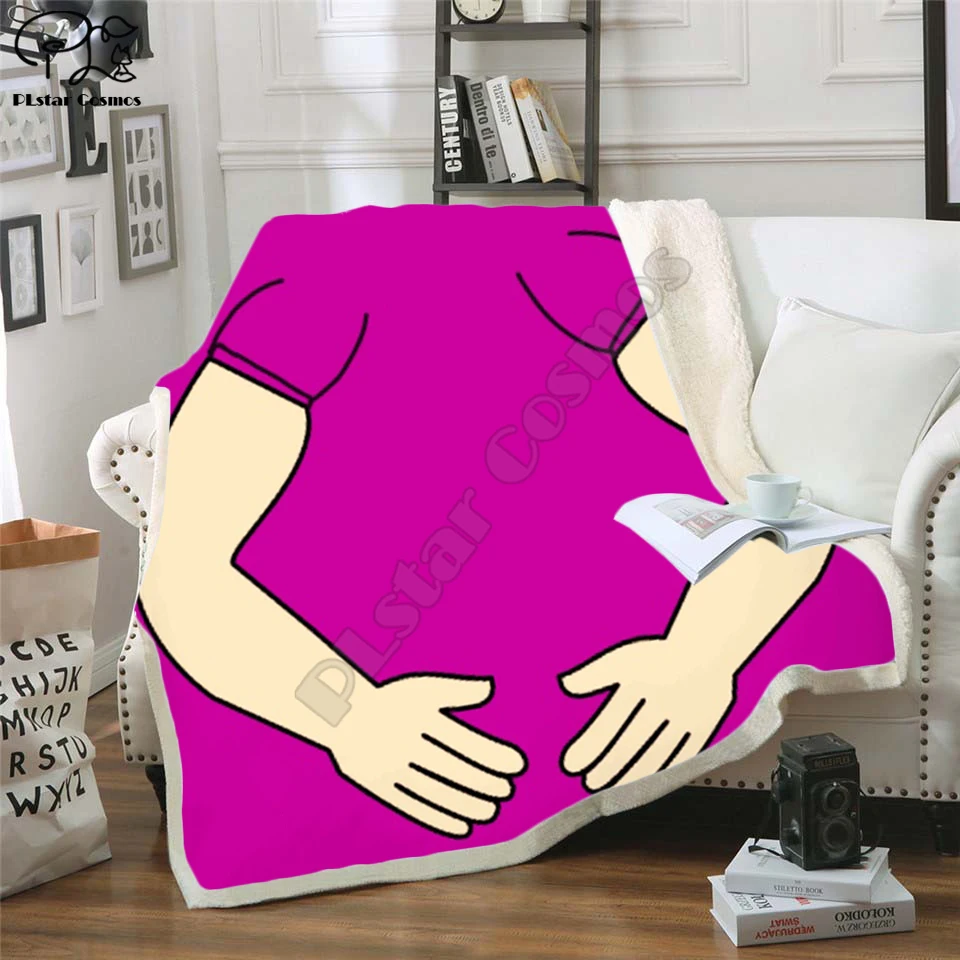 Yanket Fleece Blanket Plush 3d Printed for Adults Sofa Sherpa Fleece