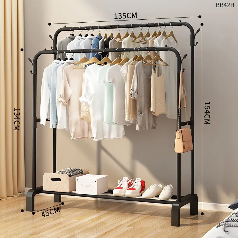 Simple wardrobe household bedroom hanger dormitory assembly wardrobe cabinet modern simple rental room clothes collection art 5