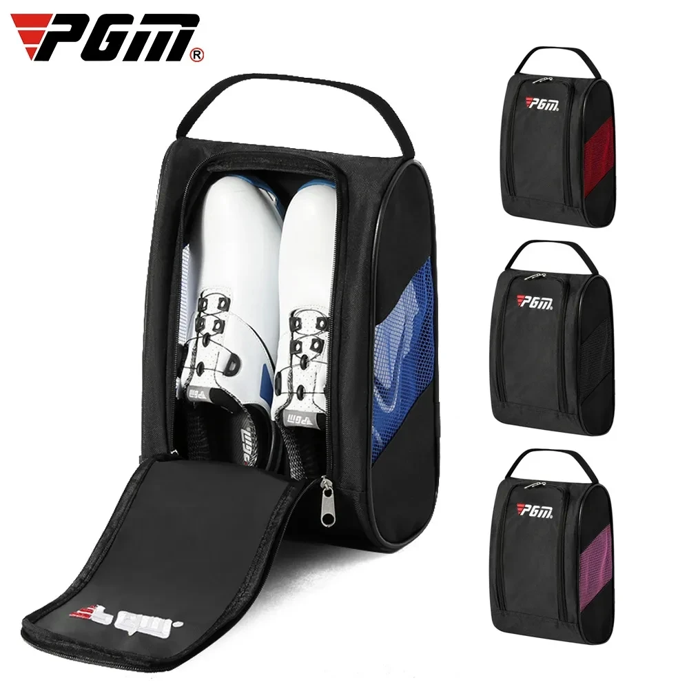 

PGM Portable Mini Golf Shoe Bag Nylon Carrier Bags Golfball Holder Lightweight Breathable Pouch Pack Tee Bag Sports Accessories