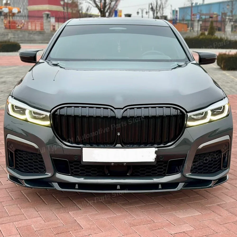BMW 7 시리즈 G11 G12 740i 750i M760Li LCI 2019-2022용 프론트 범퍼 립 스포일러 (M 스포츠 스플리터 바디 키트 튜닝 자동차 부품)