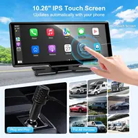 Srnubi 10.26 "moniteur Carplay de voiture Android Auto 4K Dashcam lecteur multimédia caméra de recul Navigation tableau de bord enregistrement vidéo 2