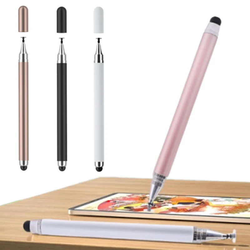 2 In 1 Stylus Pen Thick Thin Drawing Capacitive Pencil Android Pad Screen Note Touch Pen For iPad Mobile Phone Tablet Universal