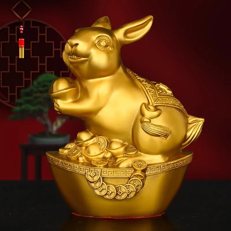 Chinese Zodiac Brass Statue Set - 12 Pcs Animal Figurines Rat Ox Tiger Rabbit Dragon Snake Horse Goat Monkey Rooster Dog Pig