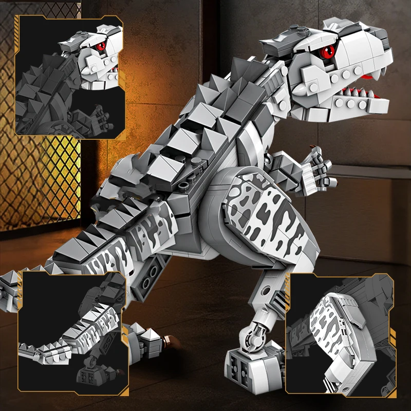 Dinosaur Building Blocks Set T-Rex Model Dinosaur World Animal Architecture Bric