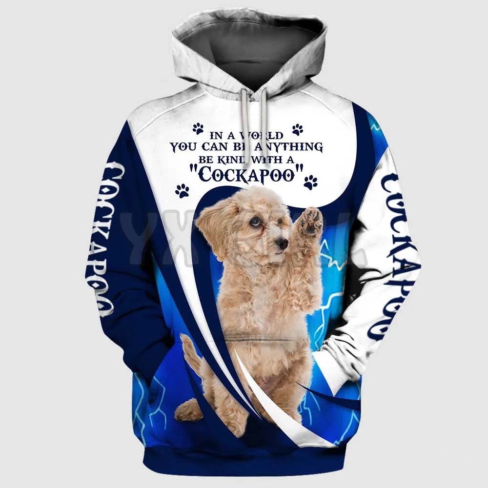Be Kind With A Golden Retriever 3D Printed Hoodies  Unisex Pullovers Funny Dog Hoodie Casual Street Tracksuit