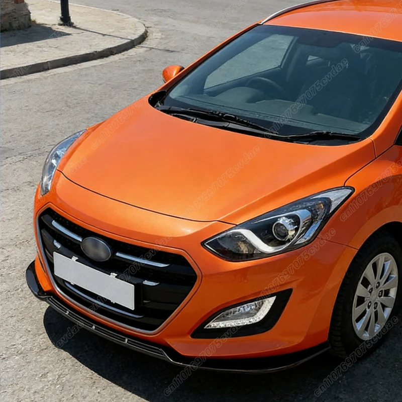 현대 I30 MK2 MK2.5 2012 2013 2014 2015 2016 2017 자동차 프론트 범퍼 립 스포츠 윈드 스포일러 스플리터 바디 개조 키트
