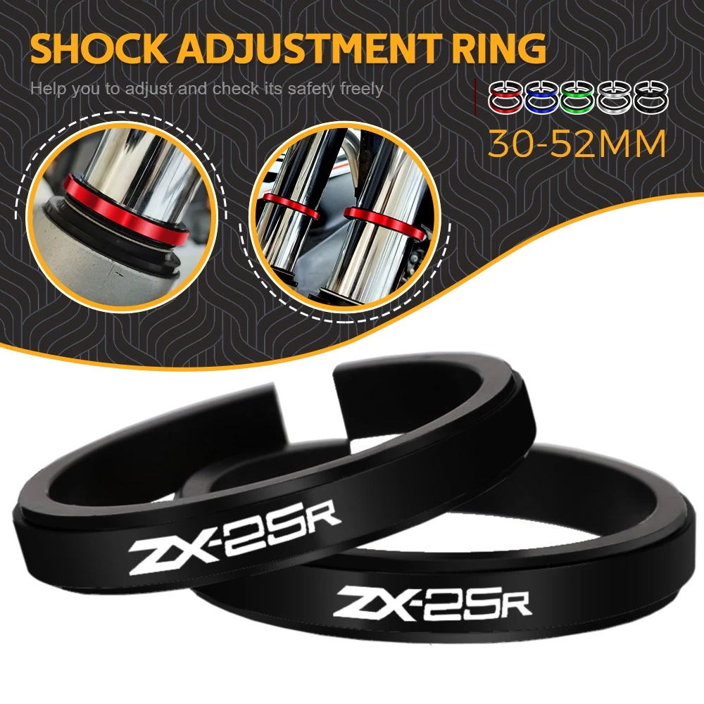 

For Kawasaki Ninja ZX-25R ZX 25R ZX25R 2020-2023 Adjustment Shock Absorber Auxiliary Rubber Ring CNC Accessories Fit 30MM-52MM