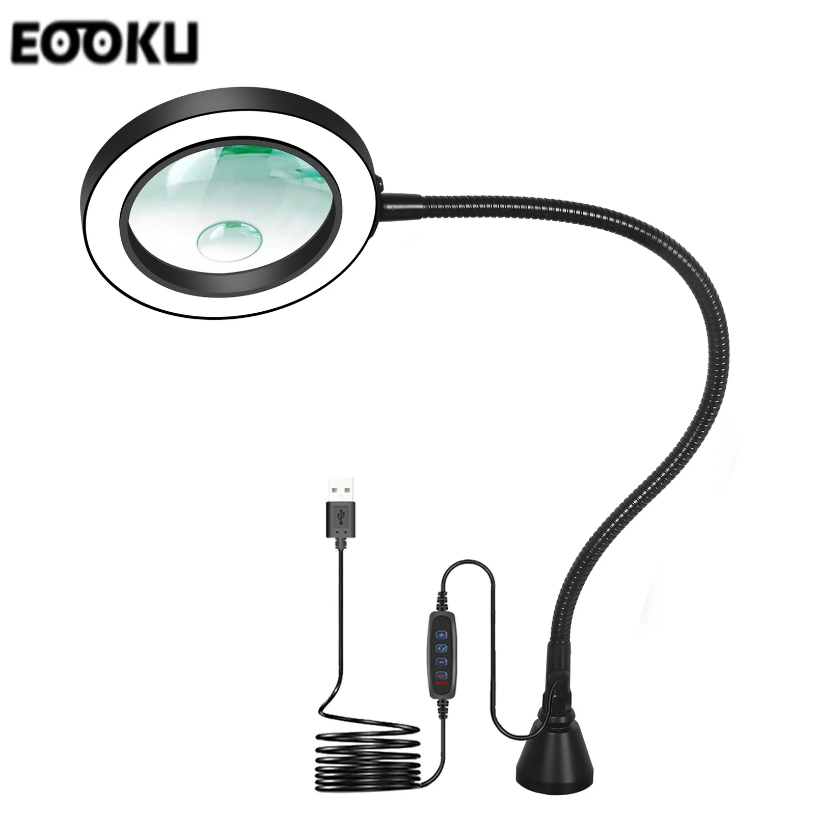 

Увеличительное стекло EOOKU 3X/6X, USB, увеличительное стекло
