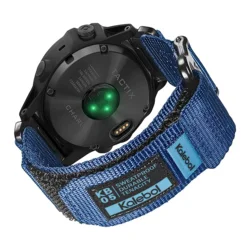 Premium Nylon Loop Strap - Replaceable Wristband Belt for Fenix 5 5Plus (Blue)