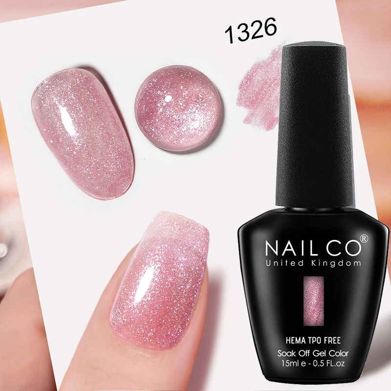 NAILCO Premium Soft Color Gel Polish - Vibrant Semi-Permanent Varnish, HEMA & TPO Free