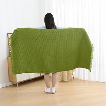 여성용 와플 오버사이즈 목욕 타올, 고급 코튼, 남성 초흡수성, 가정 욕실 호텔, 성인 비치 목욕 타올, 어린이, 90x180cm 상품 이미지