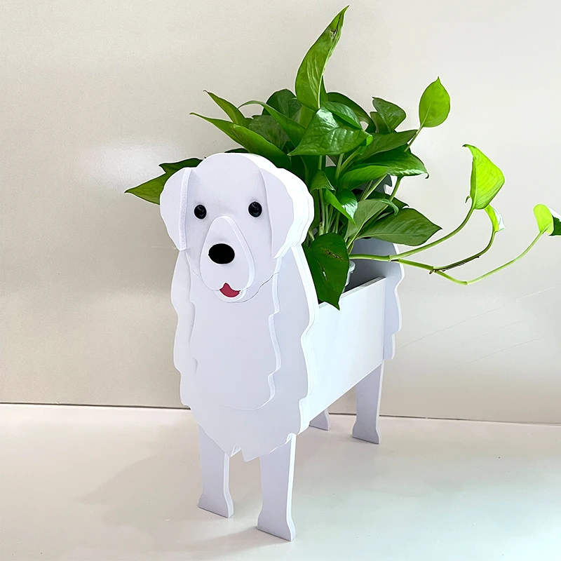 Garden Flower Pot Dog Shape Planter Shiba inu Mastiff Cain Terrier Havanese Vase Pots DIY PVC Garden FlowerPots Home Decor - AliExpress for Dog Printable Free Wooden Animal Planter Plans