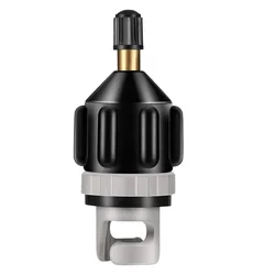 Universal Inflatable Air Valve Adapter for Watercraft and Sports Equipment (Black)