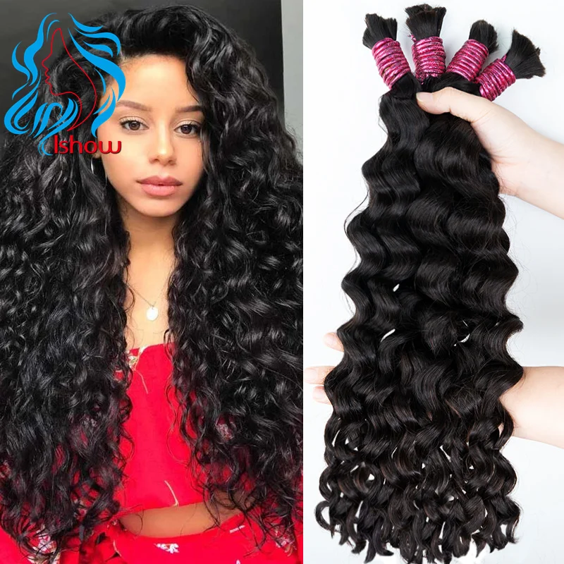 

Human Hair Bulk Italy Curly No Weft Hair Bulk For Braiding Curly Hair Real Human Hair Indian Natural Black Human Hair Extensions