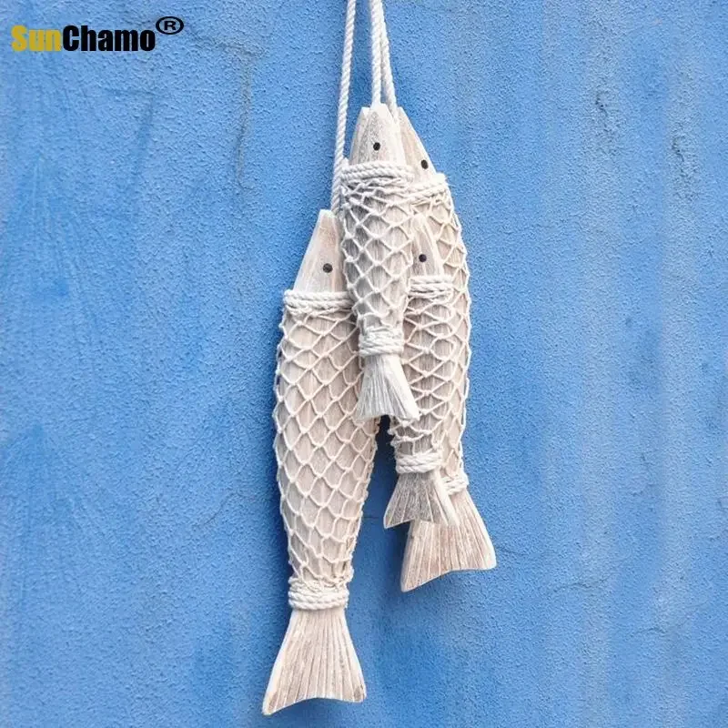 Fish - Hand Carved Khamhar Wood Hanging main image 1