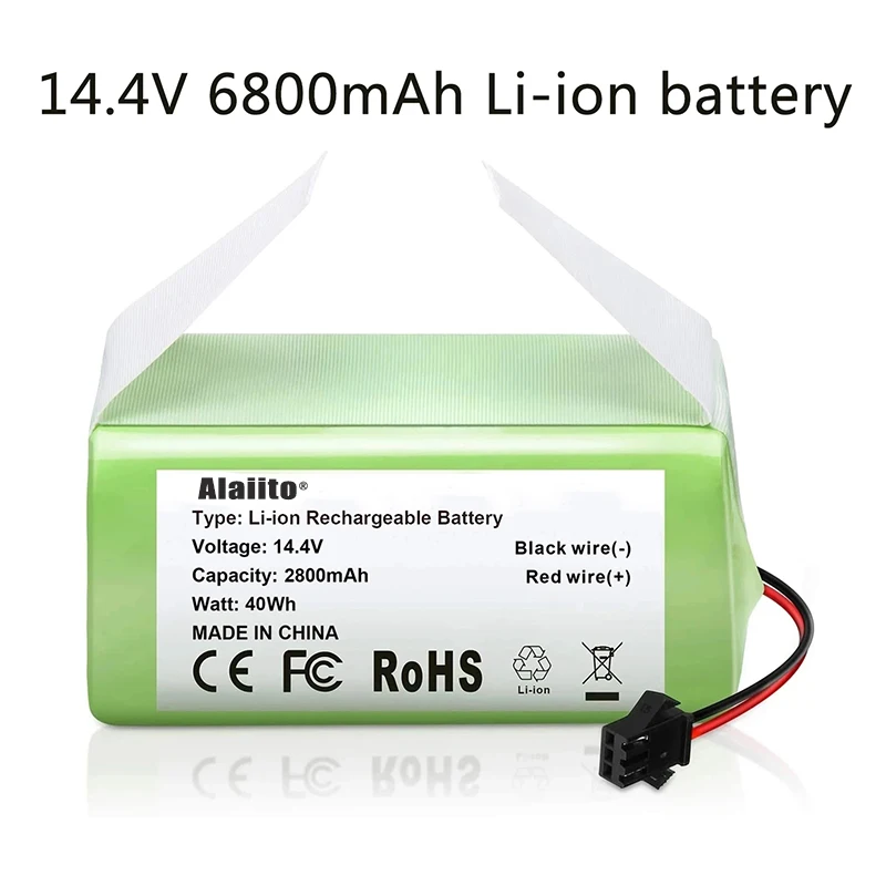 144V6800mAhLiionBatteryforforConga9901090TesvorX500Ecovacs