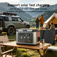 Station d'alimentation solaire portable 600W (pic 1200W) 310Wh, générateur solaire, chargeurs de stockage d'énergie, alimentation de secours d'urgence 5