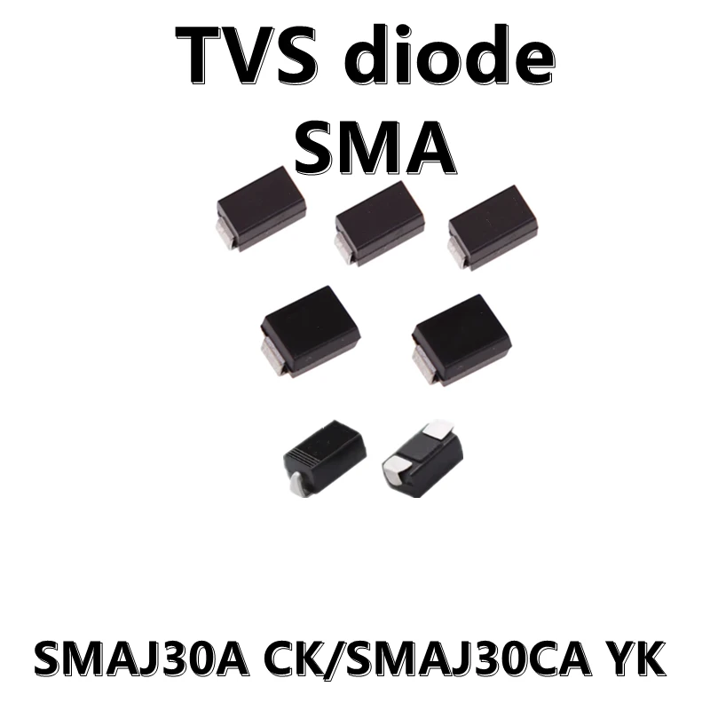(20 Pz) Smaj30A Ck Smaj30Ca Yk Smd Tvs Diodo Di Soppressione Transitoria Sma Do-214Ac 30V