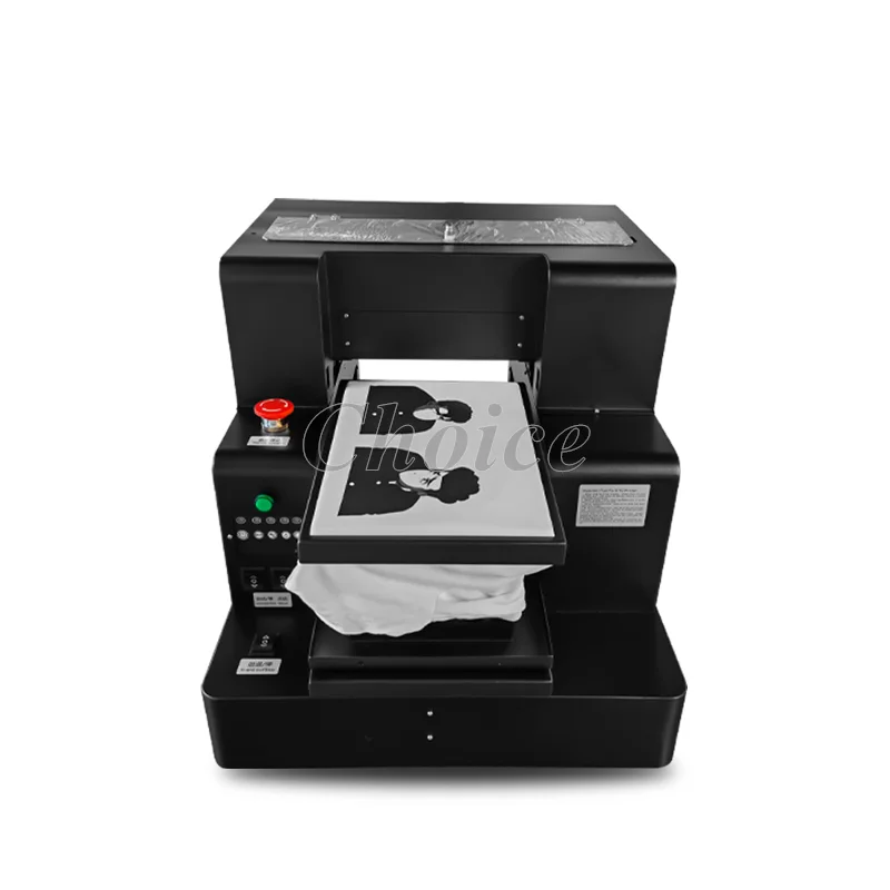 A4 Size DTG Printer & Food Printer 2in1 6 Colors Flatbed Printer T-Shirt Cake Printing Machine