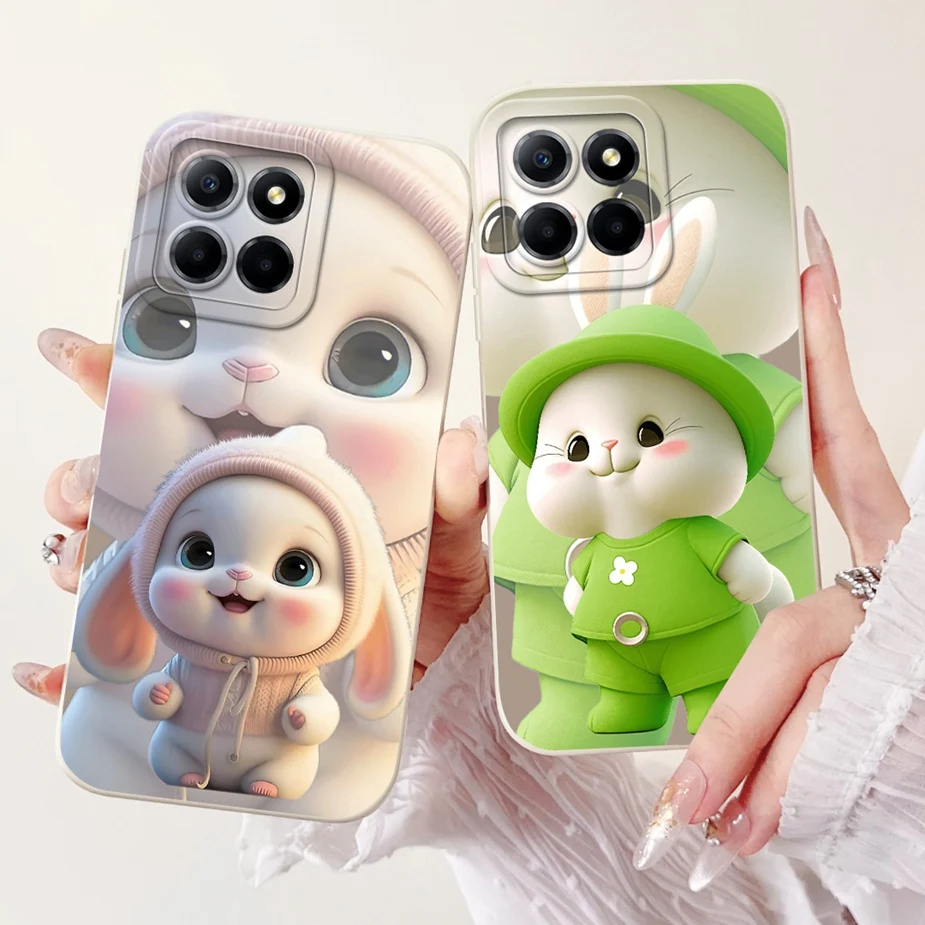 Cute Rabbit Cat Bow Soft TPU Phone Case Cover