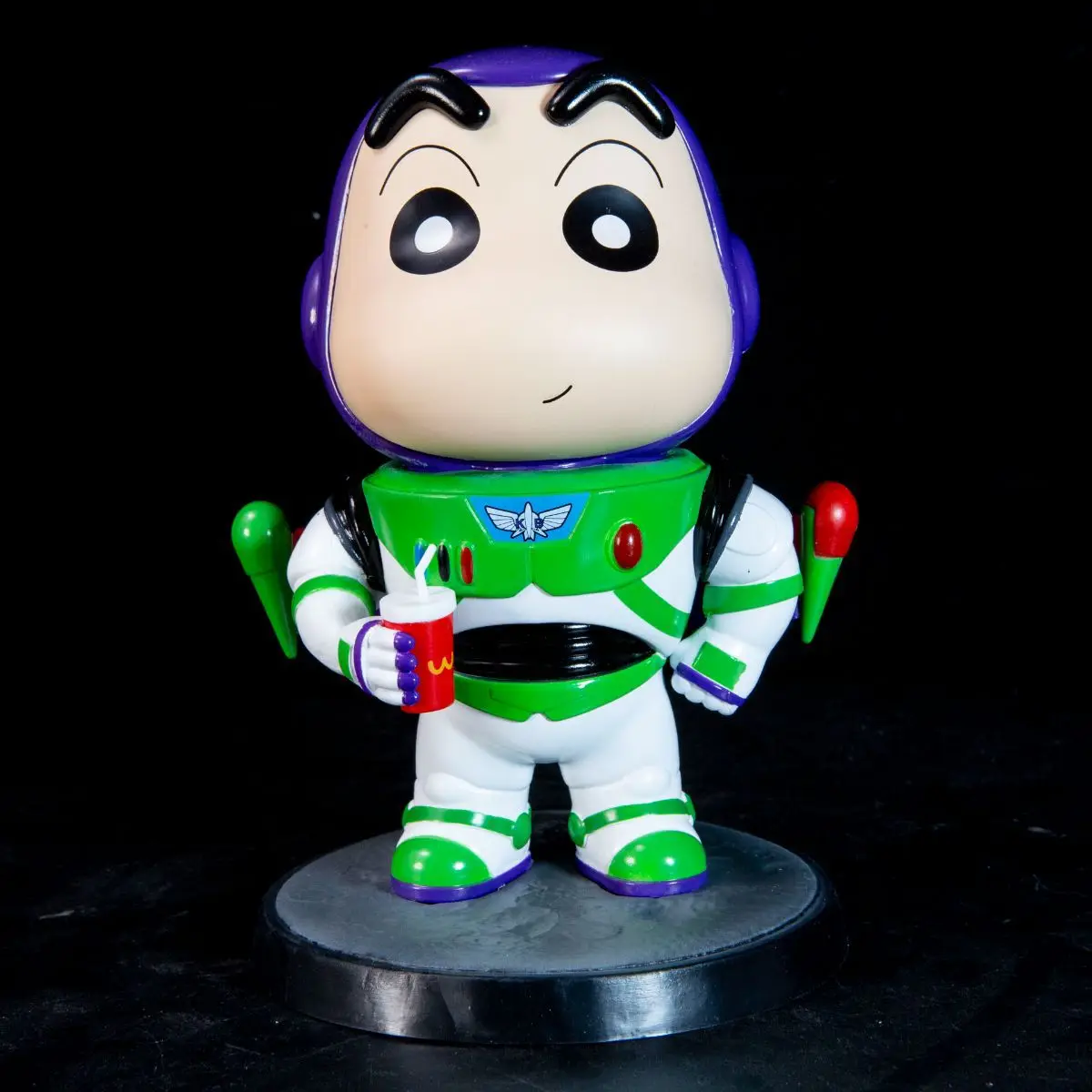 Crayon Shin-Chan Cosplay Toys Story Buzz Lightyear Anime Cartoon Kawaii Action Figure Gk Model Decoration Collection Toy 17Cm