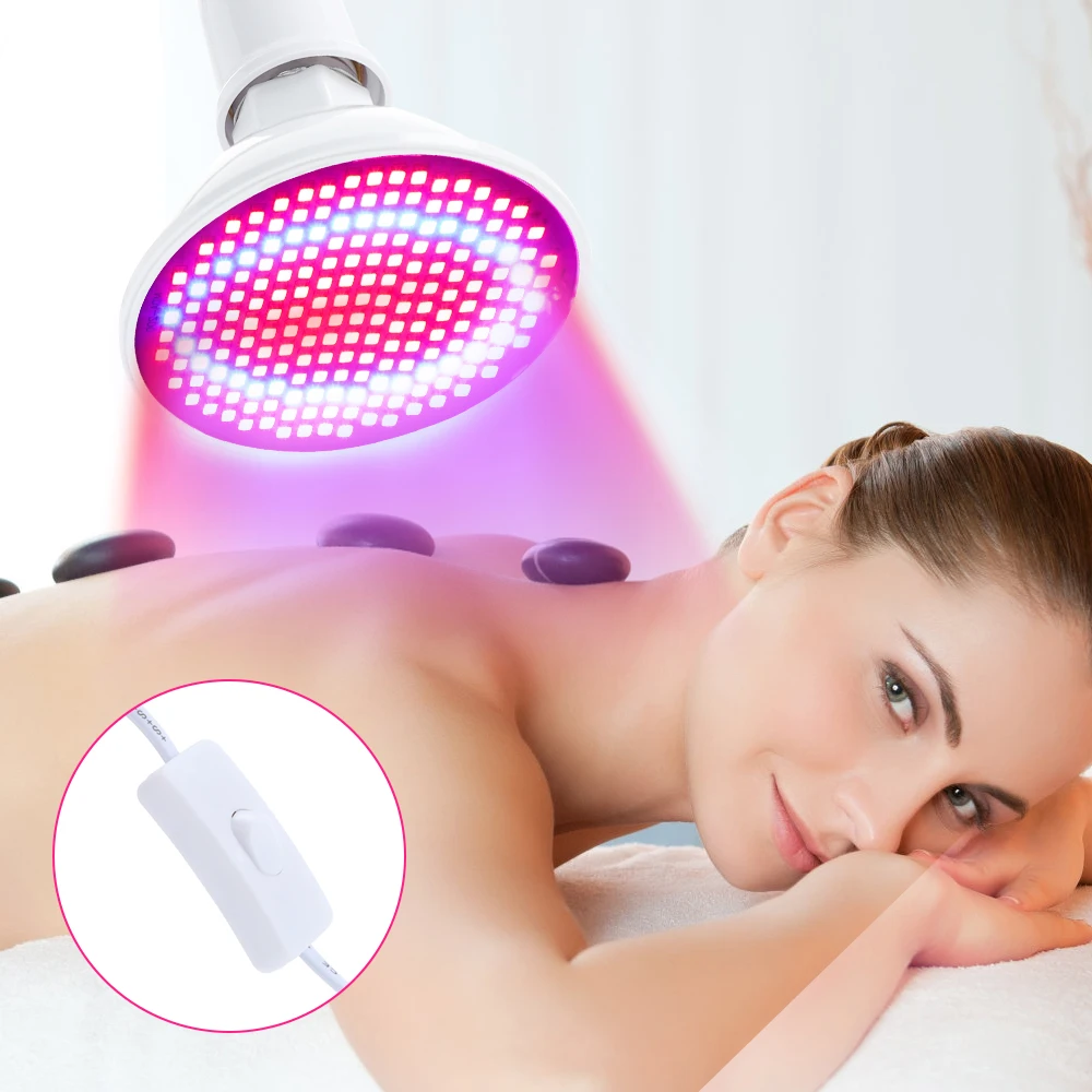 Infrared Therapy Lamp 660nm 850nm Red Light Therapy Full Body Beauty Facial Rejuvenating Skin Care 200LEDs Physical Acne Treatment