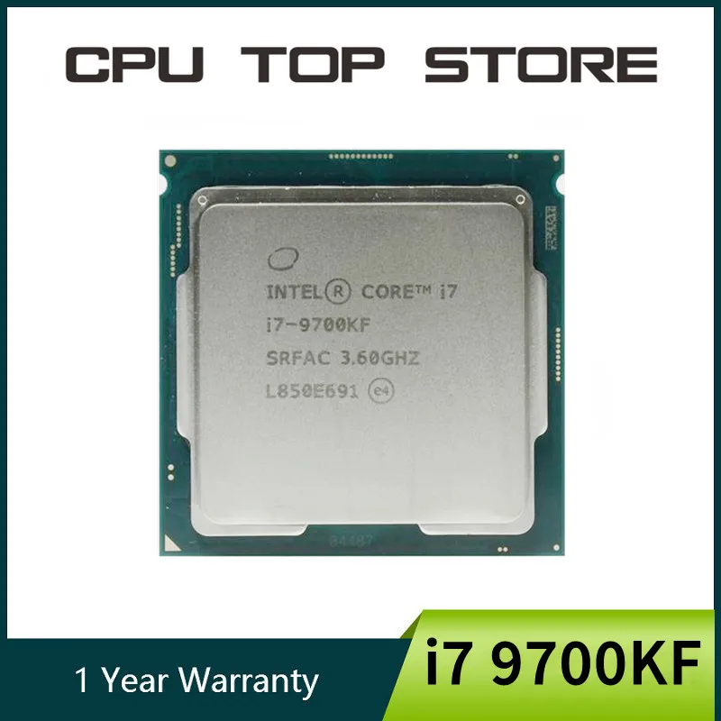 ליבה ליבה i7 9700kf 3.6ghz שמונה ליבות מעבד 8 חוט cpu 95w lga 1151