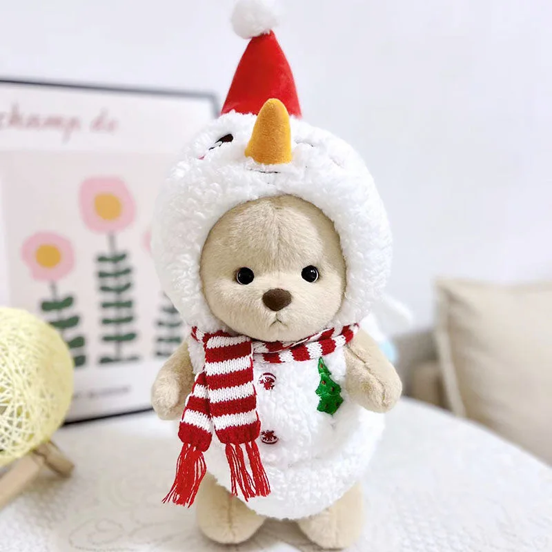 thumbnail image 1 of Nuevo oso de peluche de 30 cm hecho a mano de alta calidad, súper suave, divertido, que se puede transformar y usar ropa, muñeco creativo para niños, regalos de cumpleaños, 1 of 5