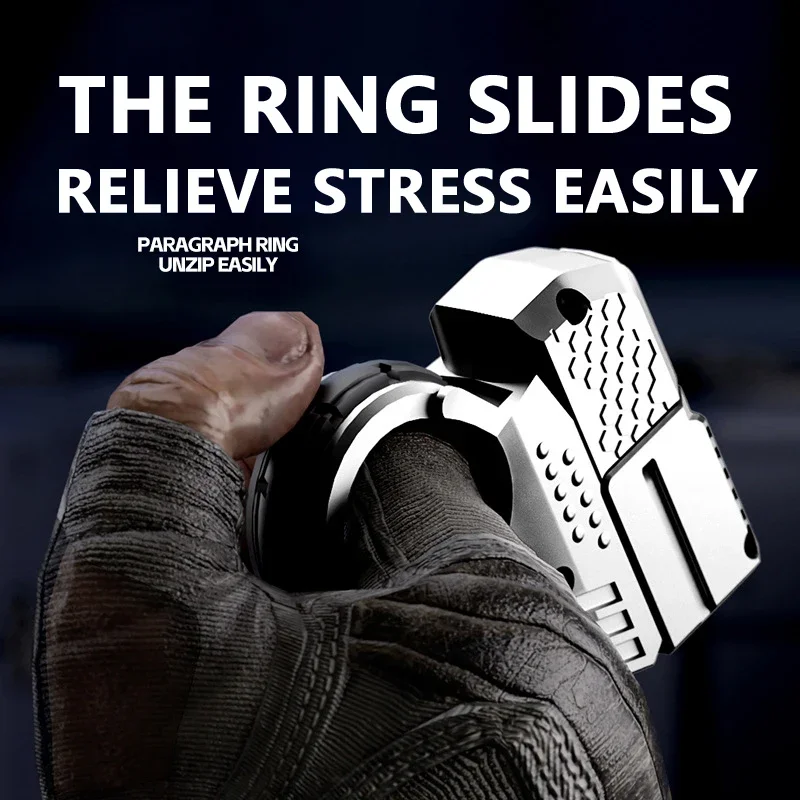 Mini Throwing Shell Bullet Gun Relieve Stress Ring Alloy Metal Finger Gun Decompression Toy For Boy Gift Launch Soft Bullet Play 5