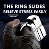 Mini Throwing Shell Bullet Gun Relieve Stress Ring Alloy Metal Finger Gun Decompression Toy For Boy Gift Launch Soft Bullet Play 5