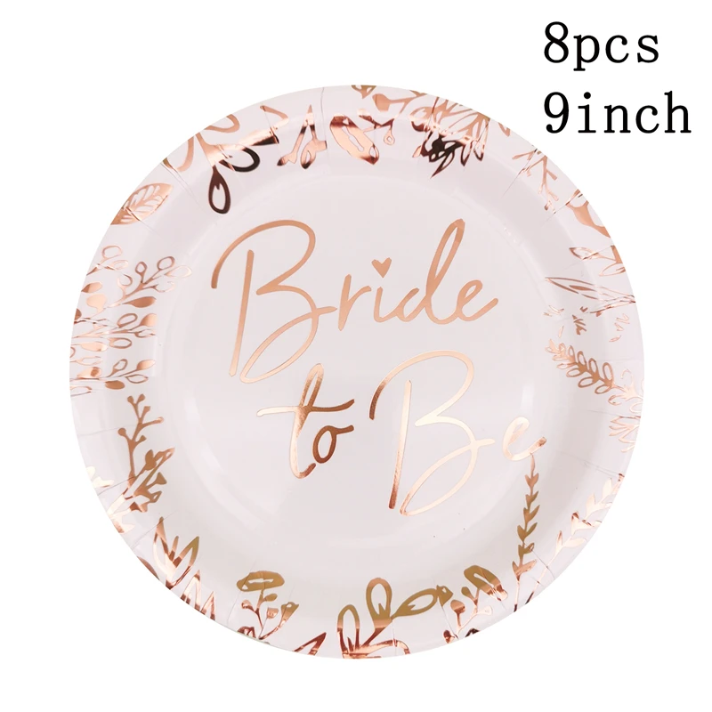 Description Picture 3 of itembride to be Disposable tableware napkins plates cups wedding bridal shower party decoration hen night party table supplies