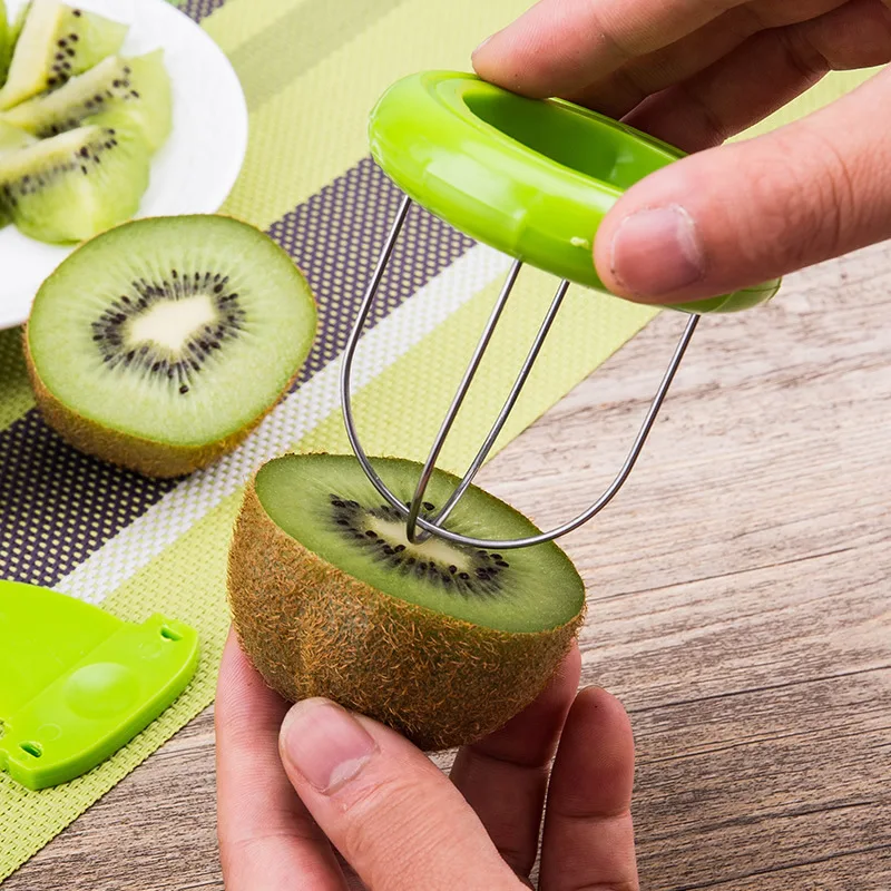 Coupe-kiwi - Éplucheur de fruits amovible - Pour salade, citron et gadgets  de cuisine - C9K4 : : Cuisine et Maison