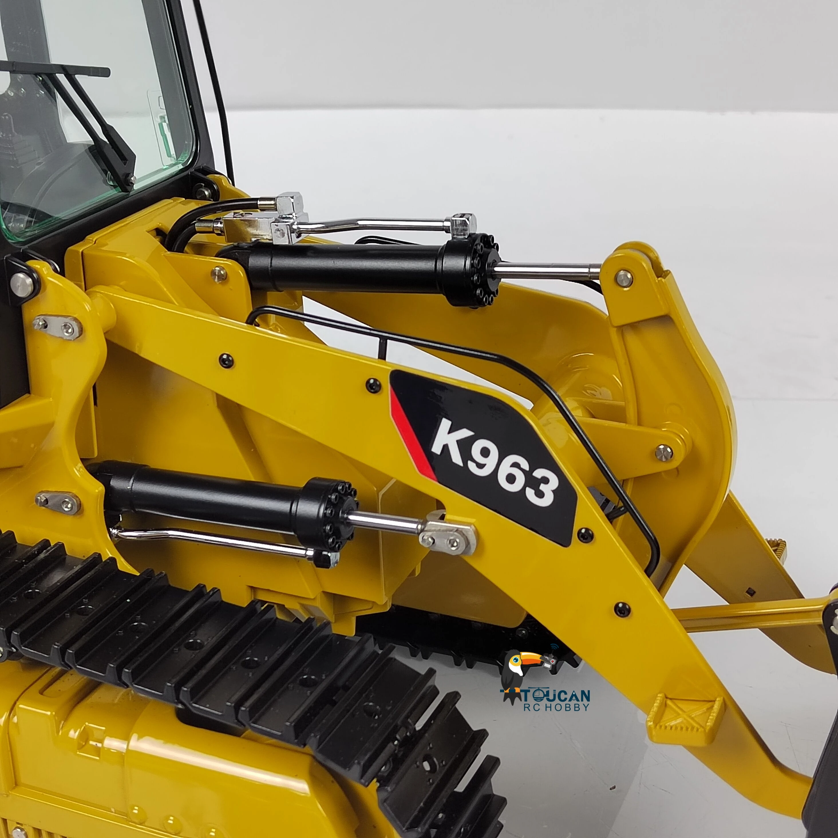 RTR KABOLITE K963 RC Hydraulic Loader 1/16 Remote Control Metal Machine Construction Vehicles Model with Light System RC Toys 5