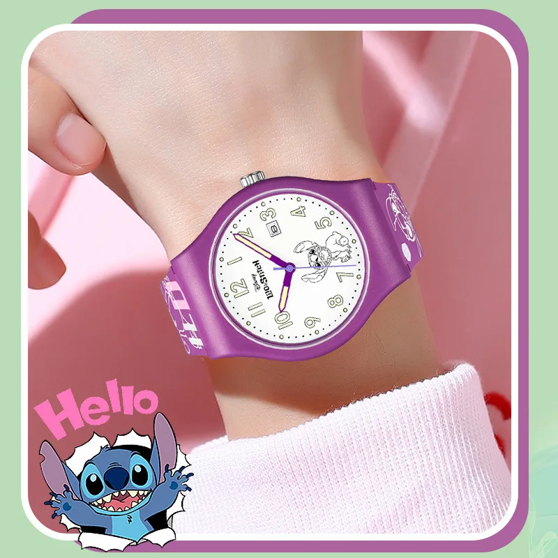 Disney For Woman Watch Alice's Adventures In Wonderland White Rabbit Unisex  Cartoon Quartz Wristwatch Man Pointless Design Lady