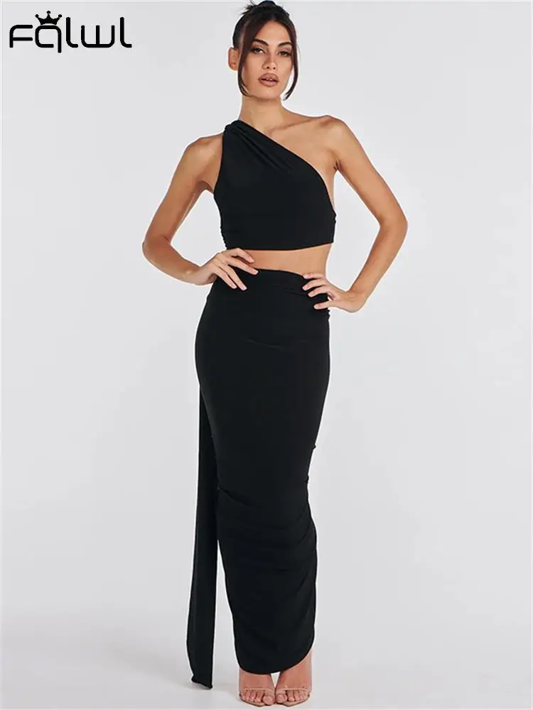 

Habbris Pink Sexy Halter Tassal 2 Two Piece Skirt Set Paty For Women 2023 Summer Sleeveless Backless Crop Top Skirt Matching Set