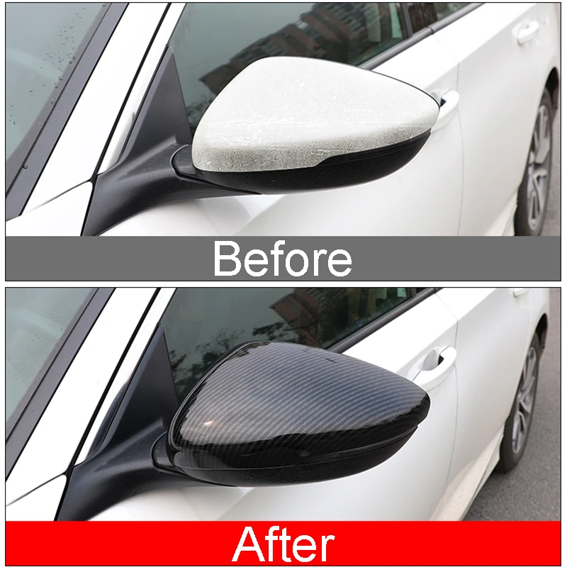 Thenice for 11th Gen Civic Rearview Mirror Cover Side Mirror Protector Exterior Decoration for Honda Civic 2022 Glossy Black 