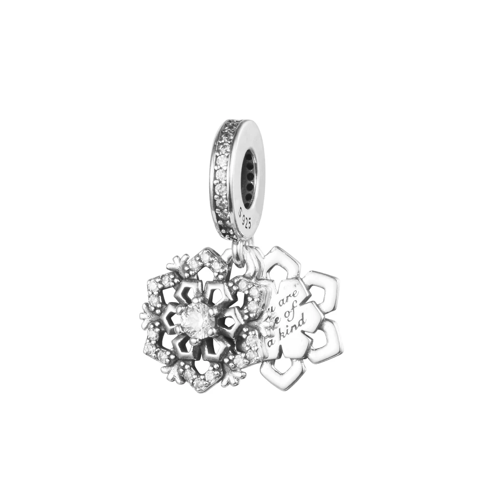 Sparkling Snowflake Pendant Necklace | Sterling silver | Pandora AE